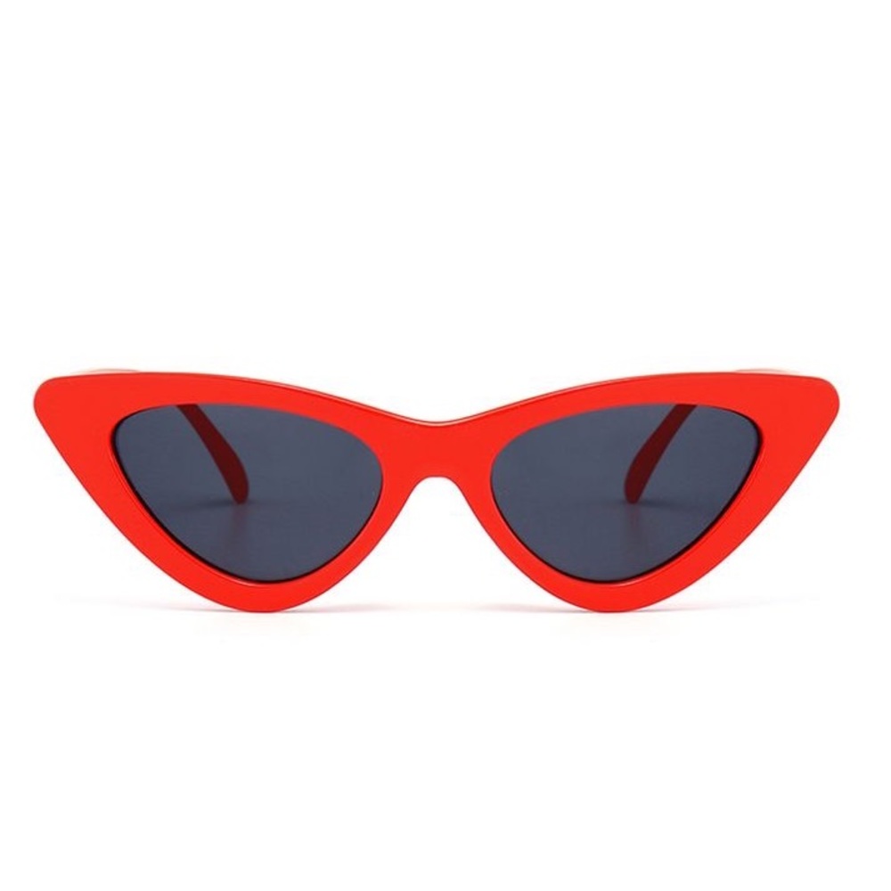 $10 or FREE w/purchase! CAT EYE SUNGLASSES | FLAMING RED ♡ - Picture 5 of 5